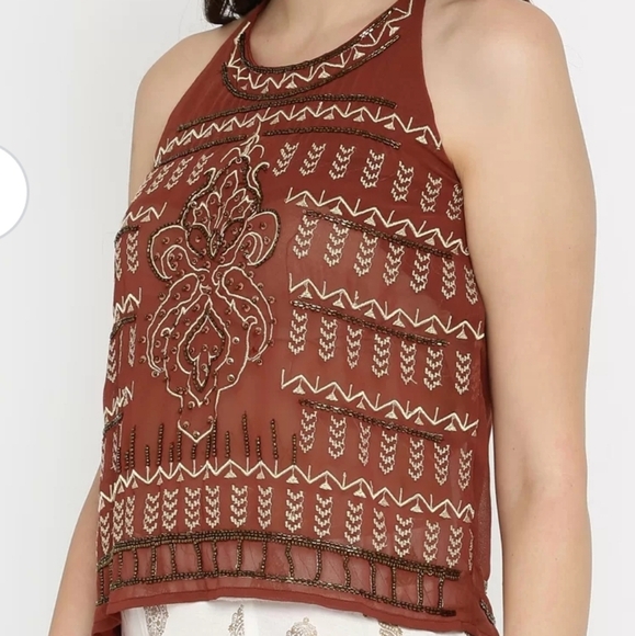 Boho Embellished Beaded Tank Top - Picture 2 of 7